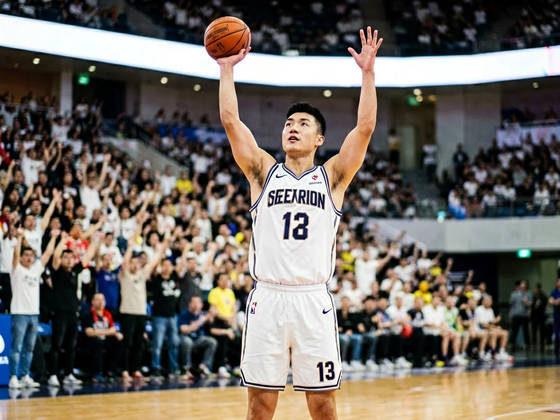 篮球赛前热身，申京NBA总决赛
